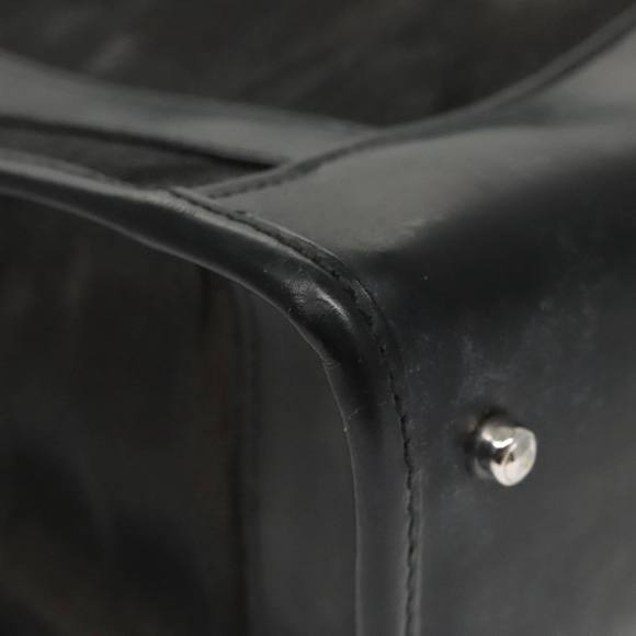 GUCCI Hand Bag Leather Black 000 2058 0500 5 Auth 97473 - Picture 14 of 16